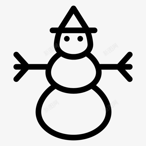 雪圣诞节假日图标svg_新图网 https://ixintu.com 假日 冬天 圣诞线图标第一卷 圣诞节 男人 雪