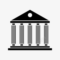 希腊旅游巴特农神庙帕台农神庙雅典娜希腊图标高清图片