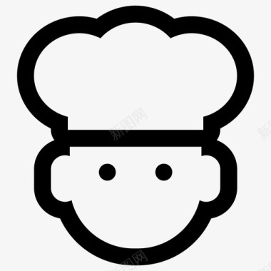 用户头像厨师图标图标