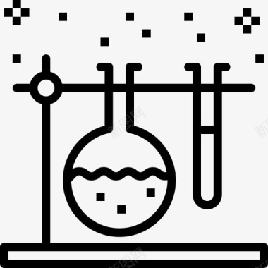 科学化学实验室图标图标