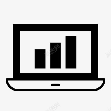 笔记本统计图表统计笔记本电脑统计图标图标