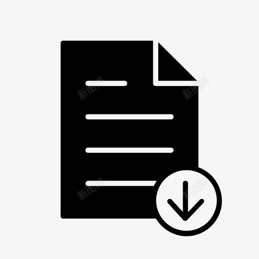 文档纸张pdf图标svg_新图网 https://ixintu.com pdf 下载文档 纸张