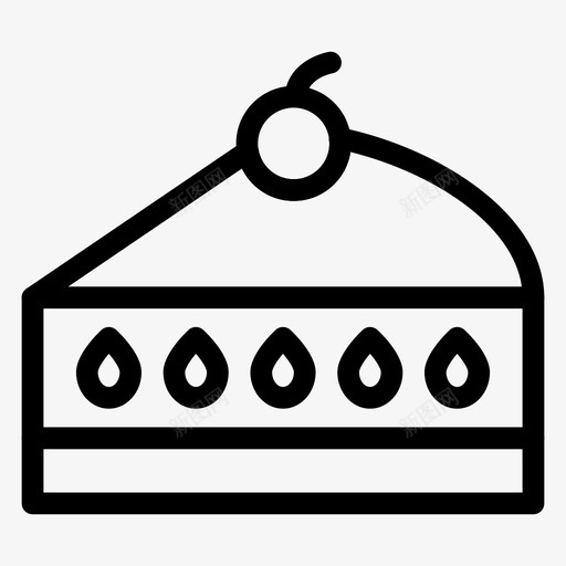 糕点蛋糕庆祝图标svg_新图网 https://ixintu.com 庆祝 松饼 派对庆祝线图标 甜点 糕点 蛋糕