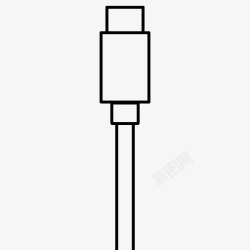 C型房车usb类型c插头端口图标高清图片