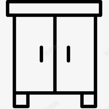 橱柜壁橱容器图标图标