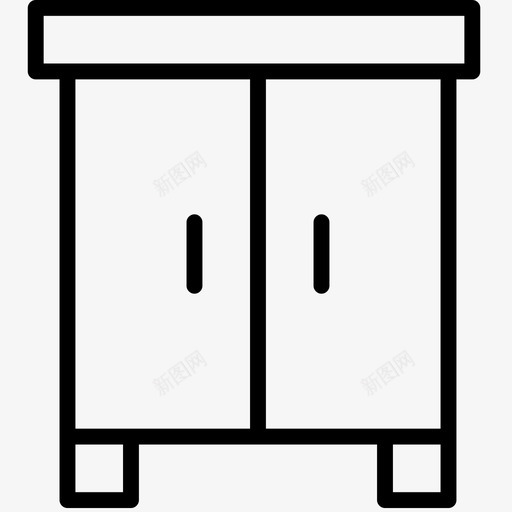 橱柜壁橱容器图标svg_新图网 https://ixintu.com 壁橱 容器 橱柜 衣柜 超级简单