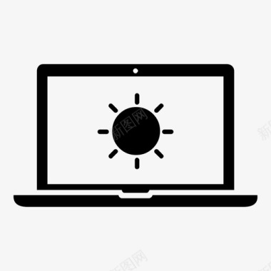 笔记本电脑sun笔记本电脑功能图标图标