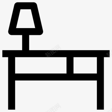 桌子家具灯图标图标