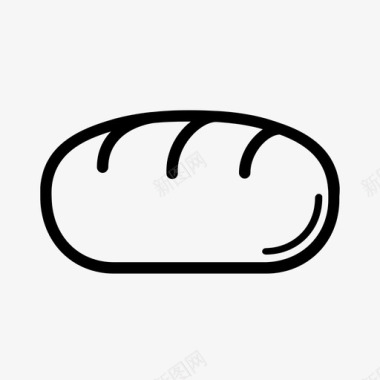 面包法式面包小面包图标图标