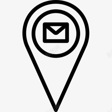 邮件位置pin地图点图标图标