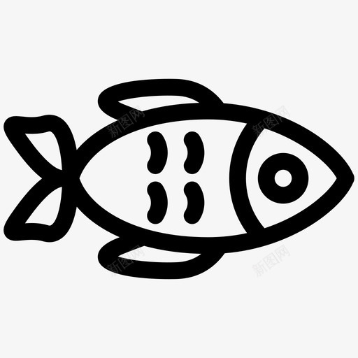 鱼肉食物概述图标svg_新图网 https://ixintu.com 肉 食物概述 鱼