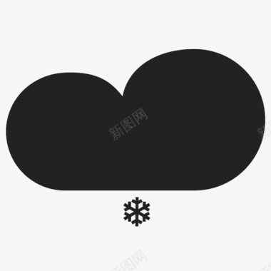 冬天的天气下雪图标图标