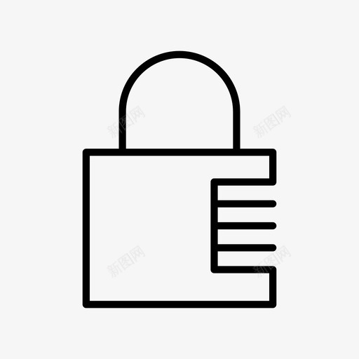 锁钥匙万能钥匙图标svg_新图网 https://ixintu.com 万能钥匙 保安 挂锁 钥匙 锁