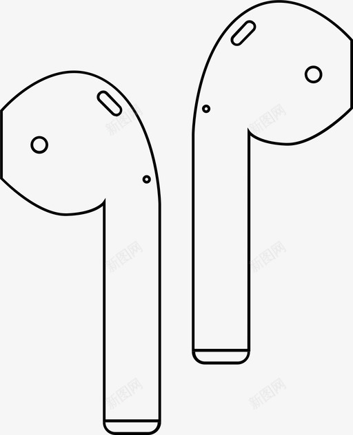 airpods苹果耳塞图标svg_新图网 https://ixintu.com airpods 无线 耳塞 耳机 苹果