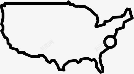 美国首都国家图标图标