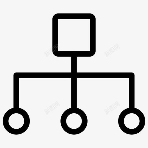 网络银行连接图标svg_新图网 https://ixintu.com 分发 用户界面线图标 网络 连接 银行 链接