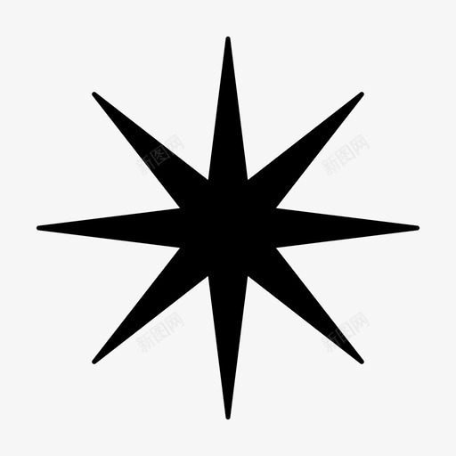 一颗星天空闪闪发光图标svg_新图网 https://ixintu.com 一颗星 天空 星光熠熠 闪闪发光