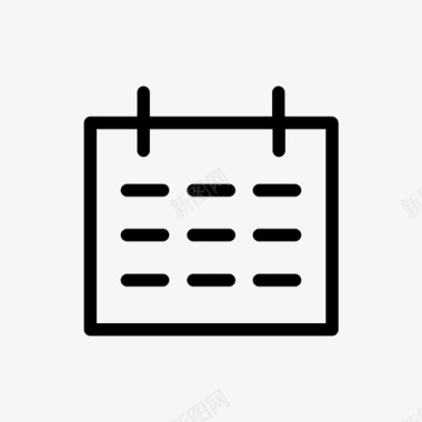 日历每日笔记提醒图标图标