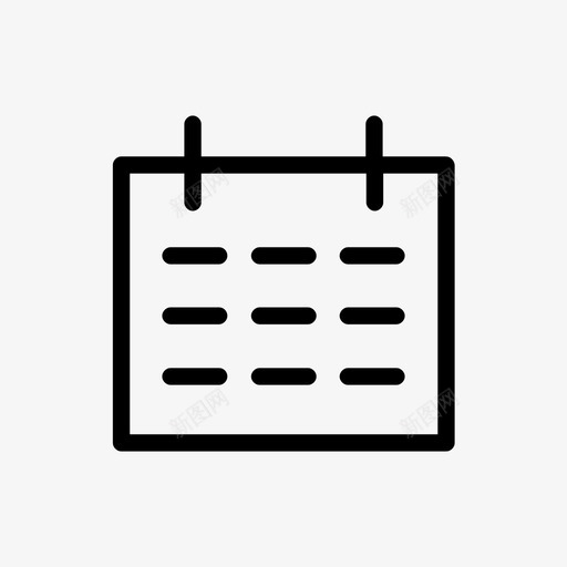 日历每日笔记提醒图标svg_新图网 https://ixintu.com 提醒 日历 日程安排 每日笔记