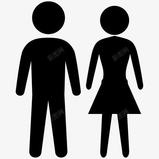 男人和女人夫妻图标svg_新图网 https://ixintu.com 夫妻 男人和女人