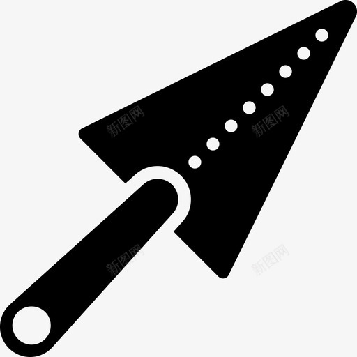 抹子工具实心工具图标svg_新图网 https://ixintu.com 实心工具 工具 抹子