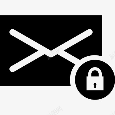 邮件锁定安全网络图形界面图标图标