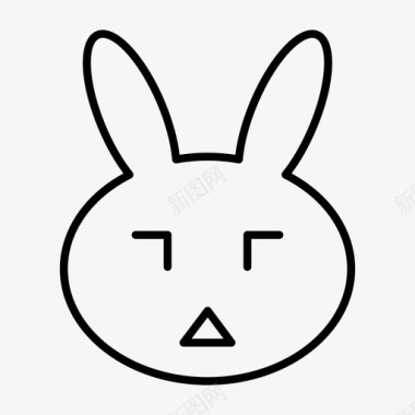 兔子动物食物图标图标