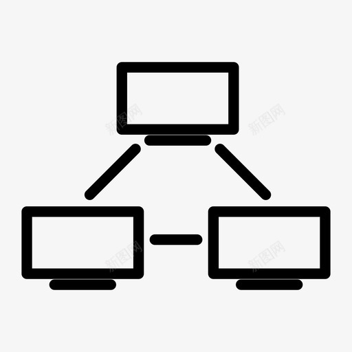 网络计算机系统图标svg_新图网 https://ixintu.com 多媒体 系统 纹理 网络 计算机