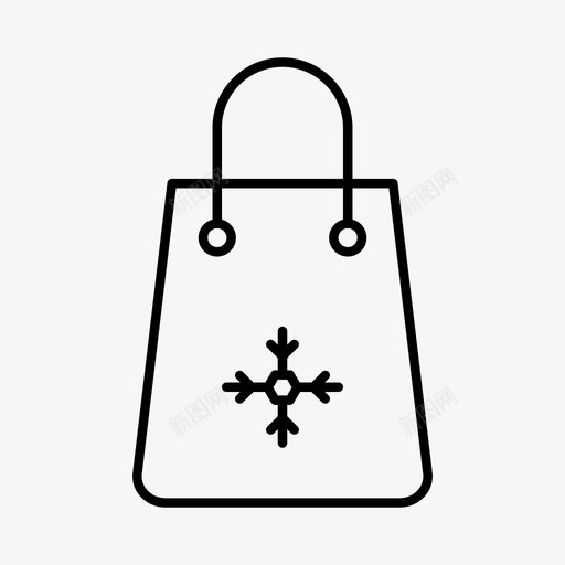 购物袋折扣商场图标svg_新图网 https://ixintu.com 冬天 商场 圣诞节 折扣 购物袋