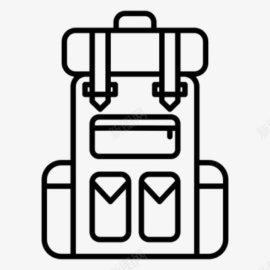 露营包背包旅行图标图标