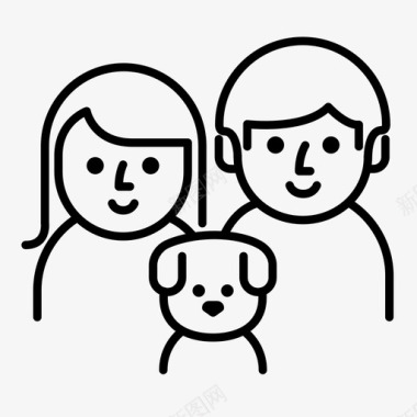 家庭成人夫妻图标图标