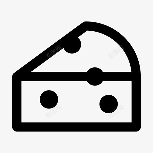 奶酪乳制品食品图标svg_新图网 https://ixintu.com jumpicon感恩节粗线条 乳制品 奶酪 感恩节 瑞士奶酪 食品