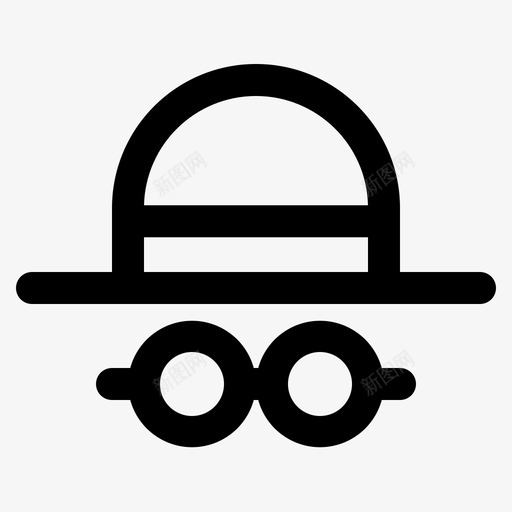 眼镜帽子野餐图标svg_新图网 https://ixintu.com 帽子 眼镜 野餐
