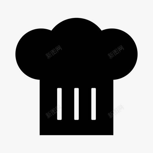 厨师帽服装工作图标svg_新图网 https://ixintu.com 专业 厨师帽 工作 服装 玩具 餐厅