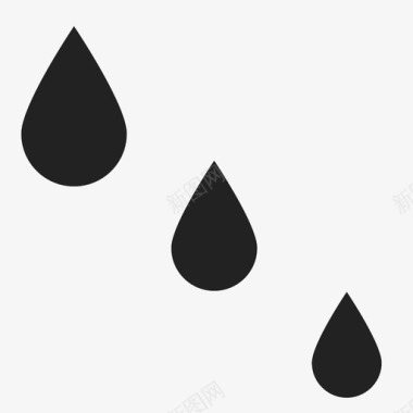 滴雨水图标图标