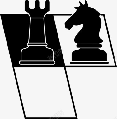 国际象棋棋盘体育图标图标