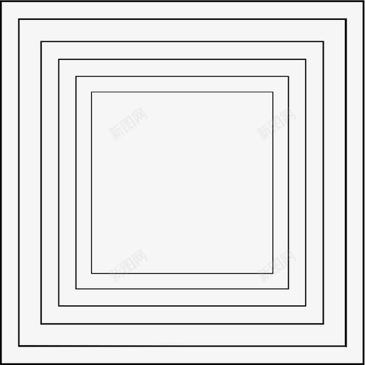 正方形长方形矩形图标svg_新图网 https://ixintu.com 正方形 矩形 长方形