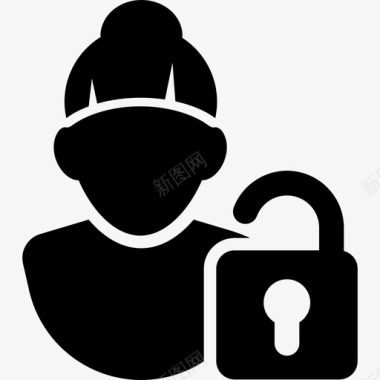 有苯教和解锁挂锁的女人人用户2图标图标