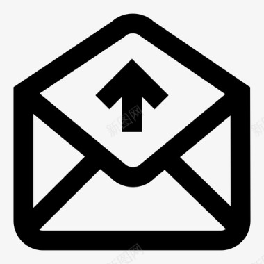 发送邮件消息上载邮件图标图标