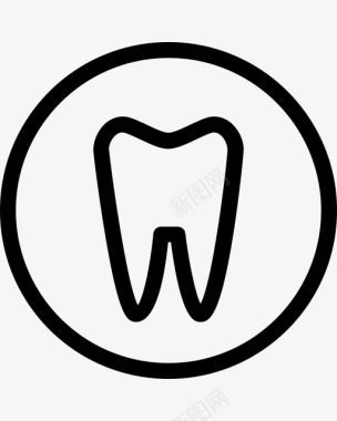 牙齿洞牙医图标图标