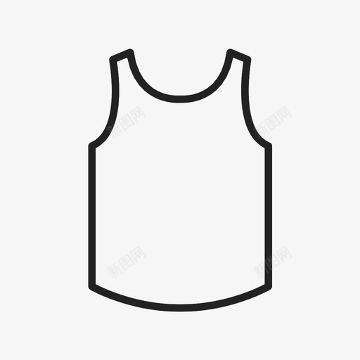 篮球服运动T恤图标svg_新图网 https://ixintu.com T恤 篮球服 背心 运动