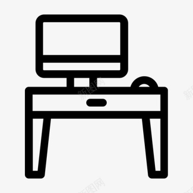 书桌家具mac电脑图标图标