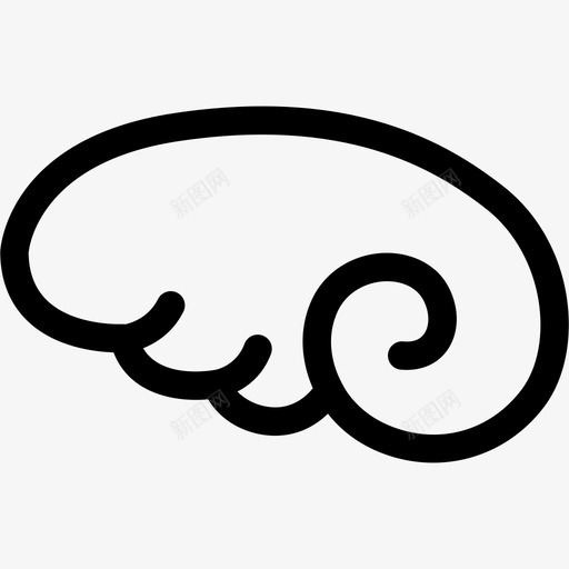翅膀-左svg_新图网 https://ixintu.com 翅膀-左