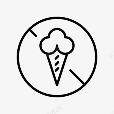 冰激凌块状甜点图标图标