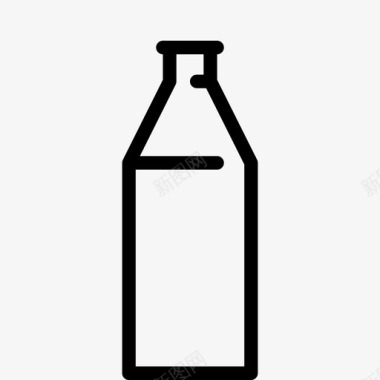 牛奶奶瓶食品饮料图标图标