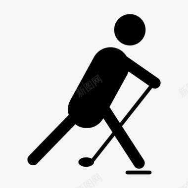 冰球溜冰鞋滑冰图标图标