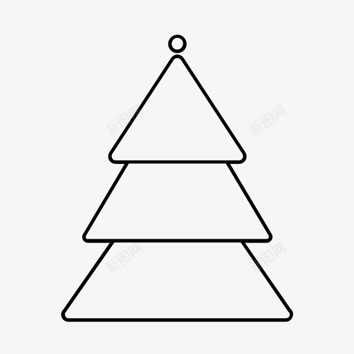 圣诞树大自然松树图标svg_新图网 https://ixintu.com 圣诞树 大自然 松树