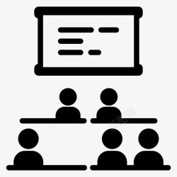缺勤缺勤教室学校图标高清图片
