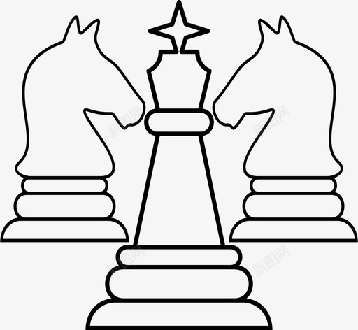 棋子棋类运动图标svg_新图网 https://ixintu.com 棋子 棋类 棋类运动 运动