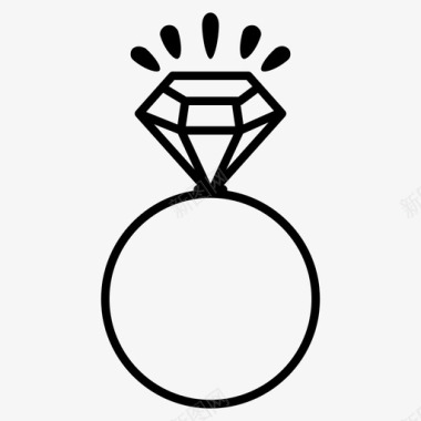 采购产品戒指珠宝钻石图标图标